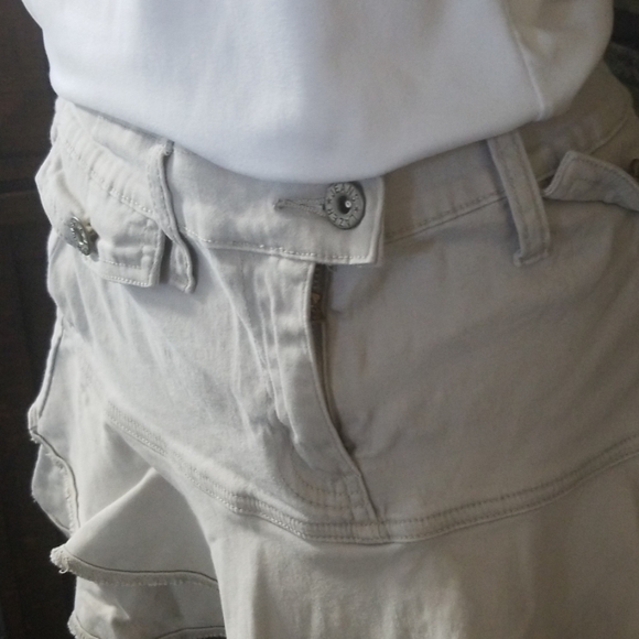 Tan Cascade Mini Skirt - Picture 3 of 4